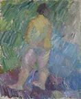 Load image into Gallery viewer, Mid Century Figurative Oil Painting From Sweden