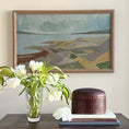 Load image into Gallery viewer, Mid Century Vintage Art Coastal Oil Painting from Sweden