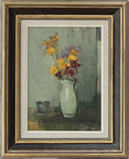 Load image into Gallery viewer, Mid century Original Oil Painting By Sigvard Börtz 1960 Sweden