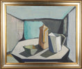 Load image into Gallery viewer, Mid Century Original Still Life Oil Painting By E Larsson From Sweden