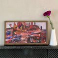 Load image into Gallery viewer, Mid Century Abstract Oil Painting by Hans Fritzdorf Sweden