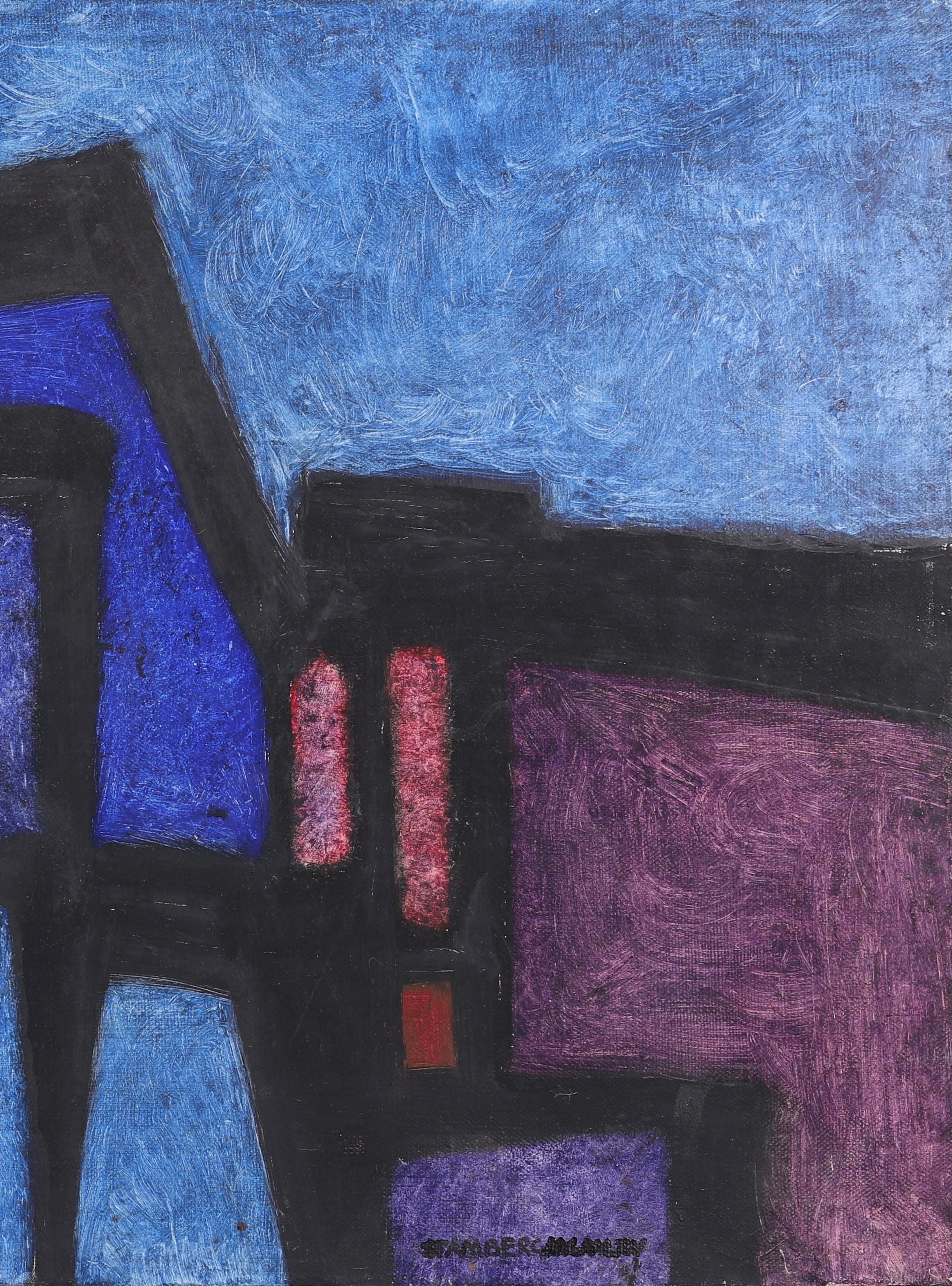 Mid Century Still Life Oil Painting By Stamberg From Sweden