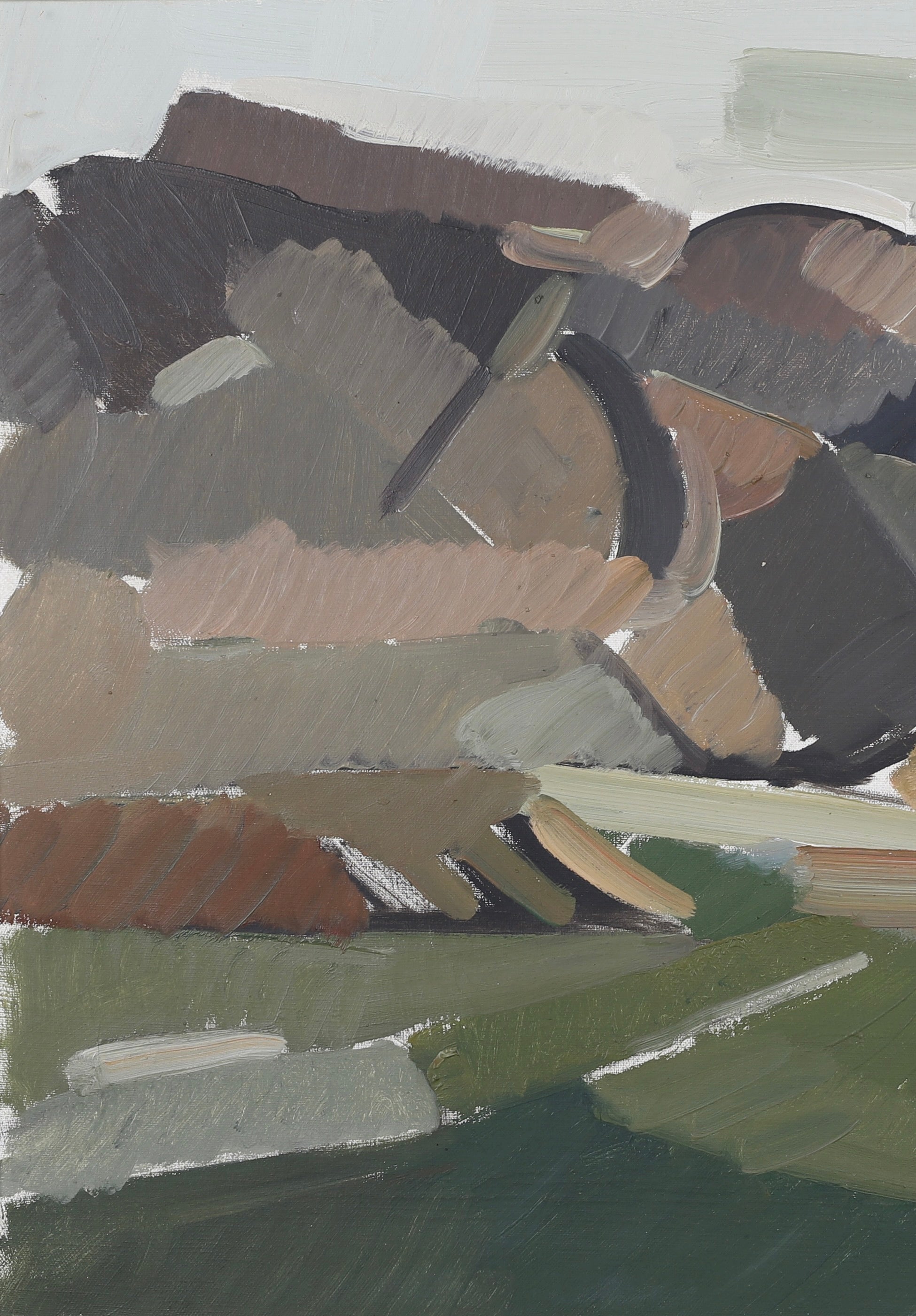 Mid Century Original Landscape Oil Painting From Sweden By E Elfwen