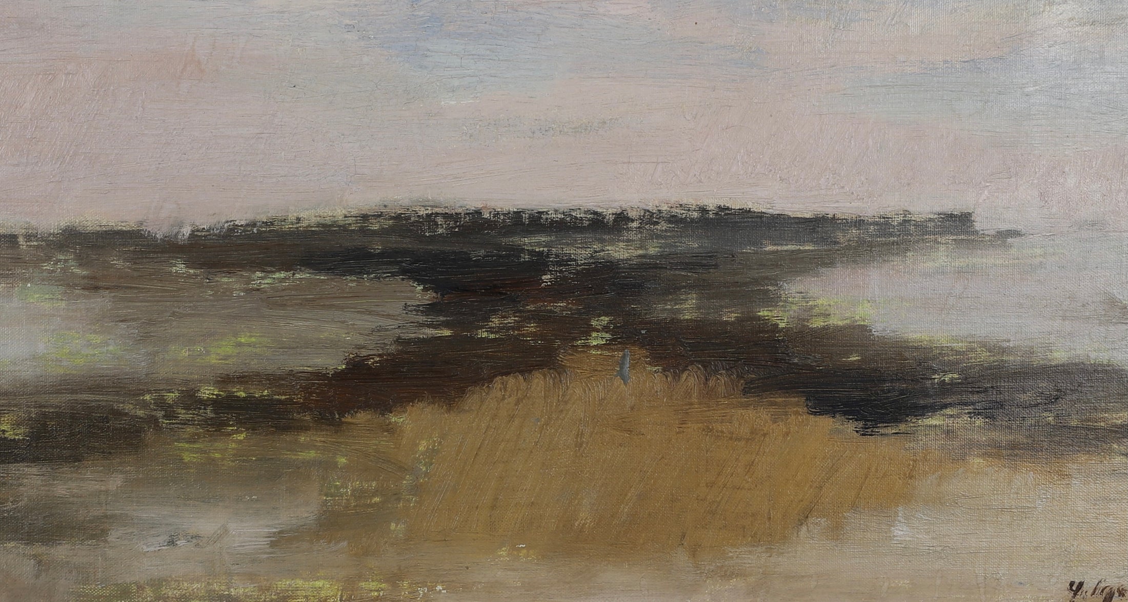 Mid Century Original Oil Painting From Sweden By Helge Cardell