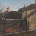 Load image into Gallery viewer, Cityscape Oil Painting by A Larsen from Sweden