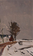 Load image into Gallery viewer, Mid Century Original Landscape Oil Painting From Sweden By G Sandberg