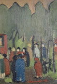 Load image into Gallery viewer, Original Oil Painting Vintage Mid Century By M Renndal Sweden