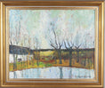 Load image into Gallery viewer, Mid Century Spring Landscape Oil Painting From Sweden 1949