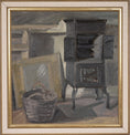 Load image into Gallery viewer, Mid Century Interior Oil Painting From Sweden by S Reinfeldt