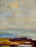 Load image into Gallery viewer, Mid Century Oil Painting Vintage Art Room Seascape by Gösta Stawåsen Sweden
