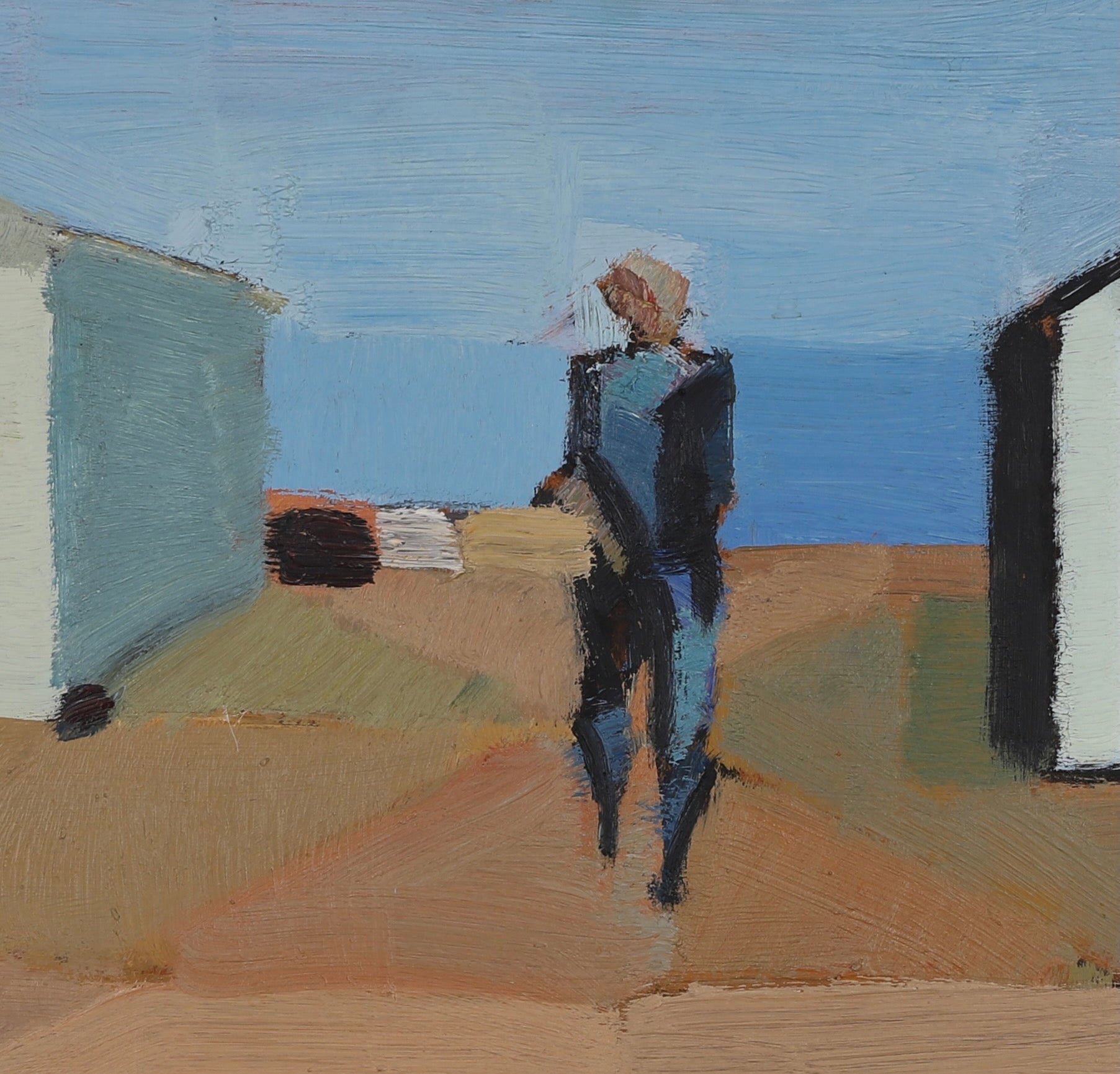 Mid Century Original Oil Painting From Sweden By E Elfwen