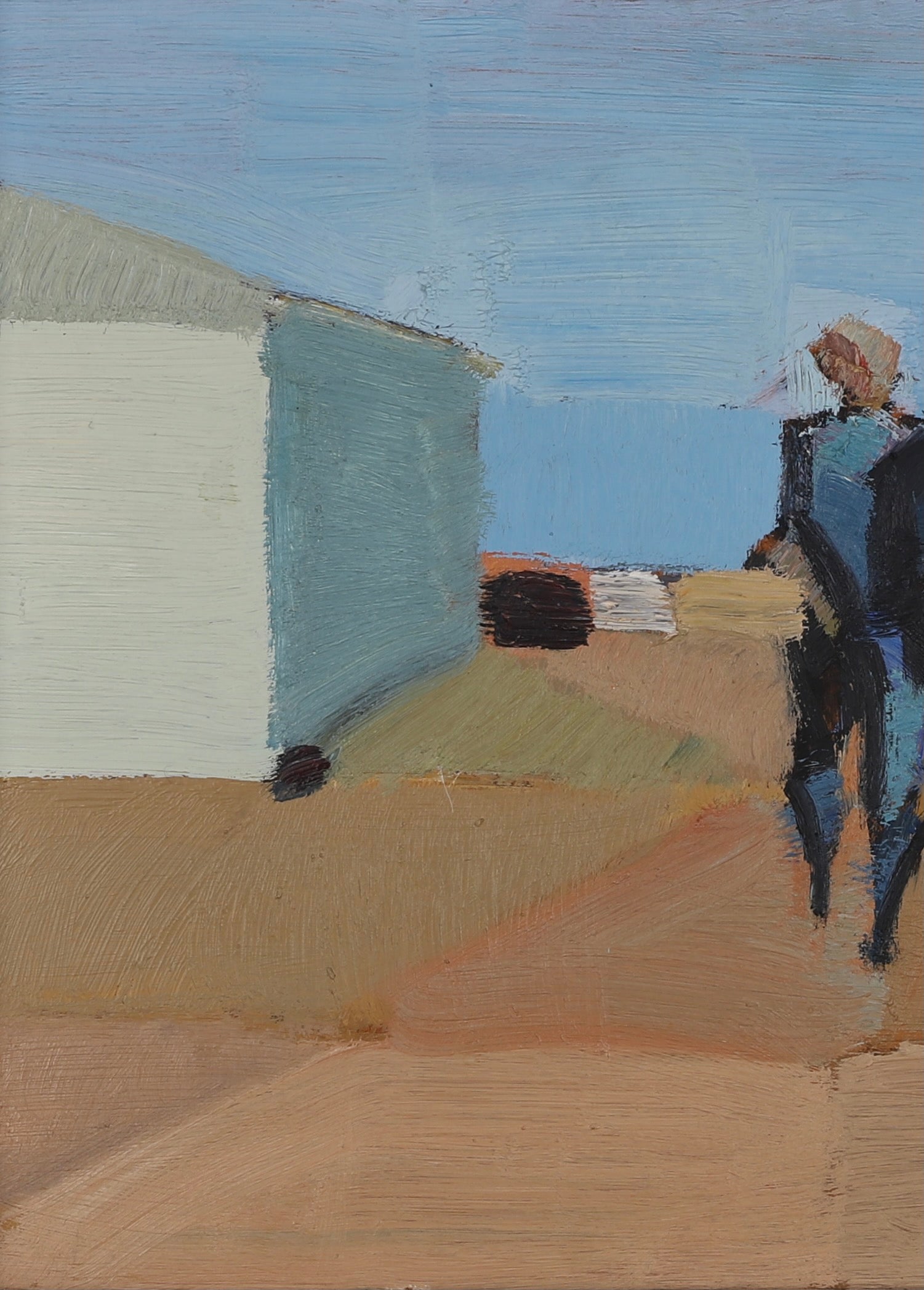 Mid Century Original Oil Painting From Sweden By E Elfwen