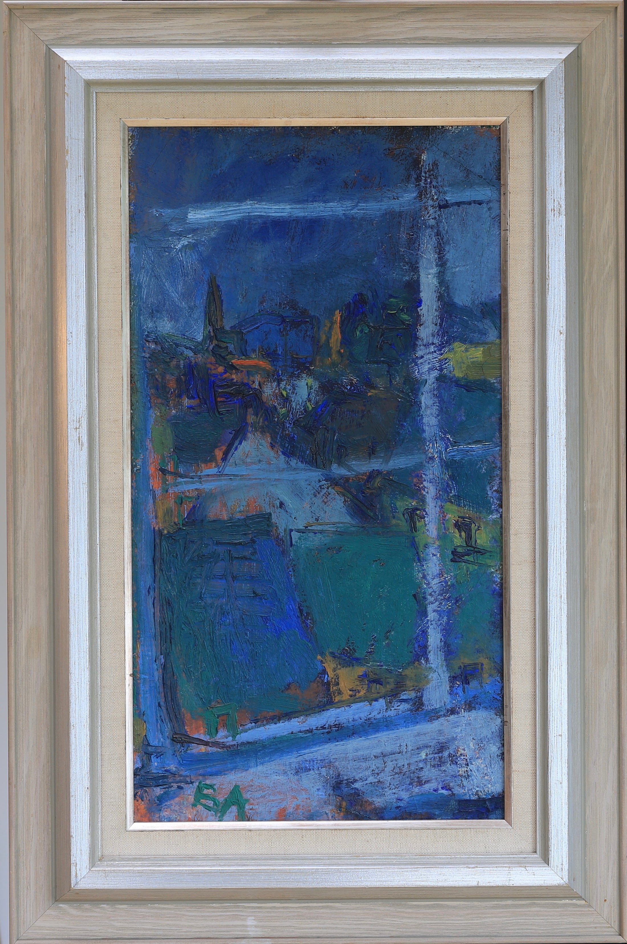 Vintage Art Room Mid Century Oil Painting By Bertil Andersson Sweden