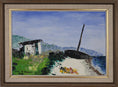 Load image into Gallery viewer, Mid Century Seascape Oil Painting By B Bergquist Sweden
