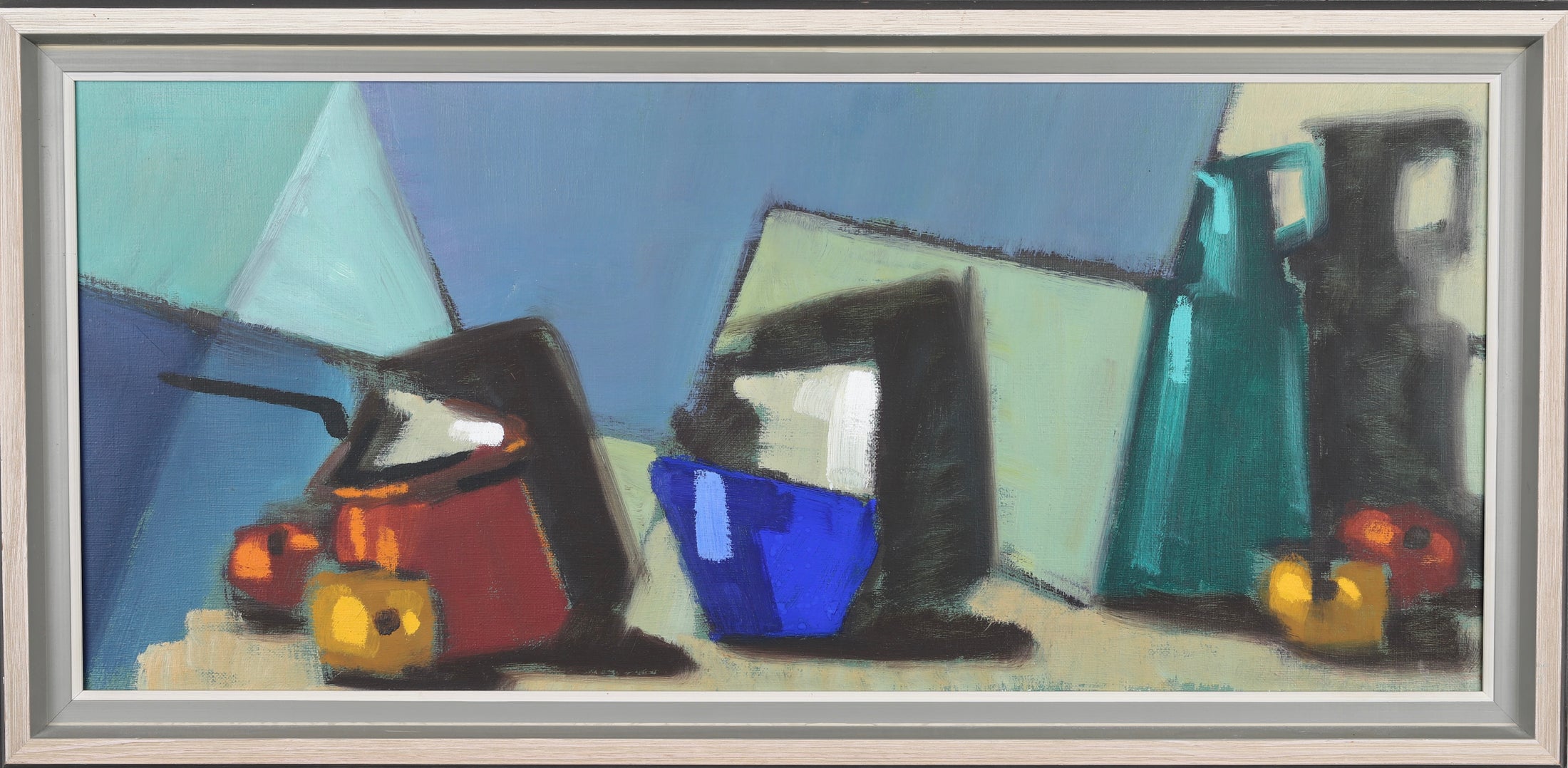 Mid Century Original Still Life Oil Painting From Sweden