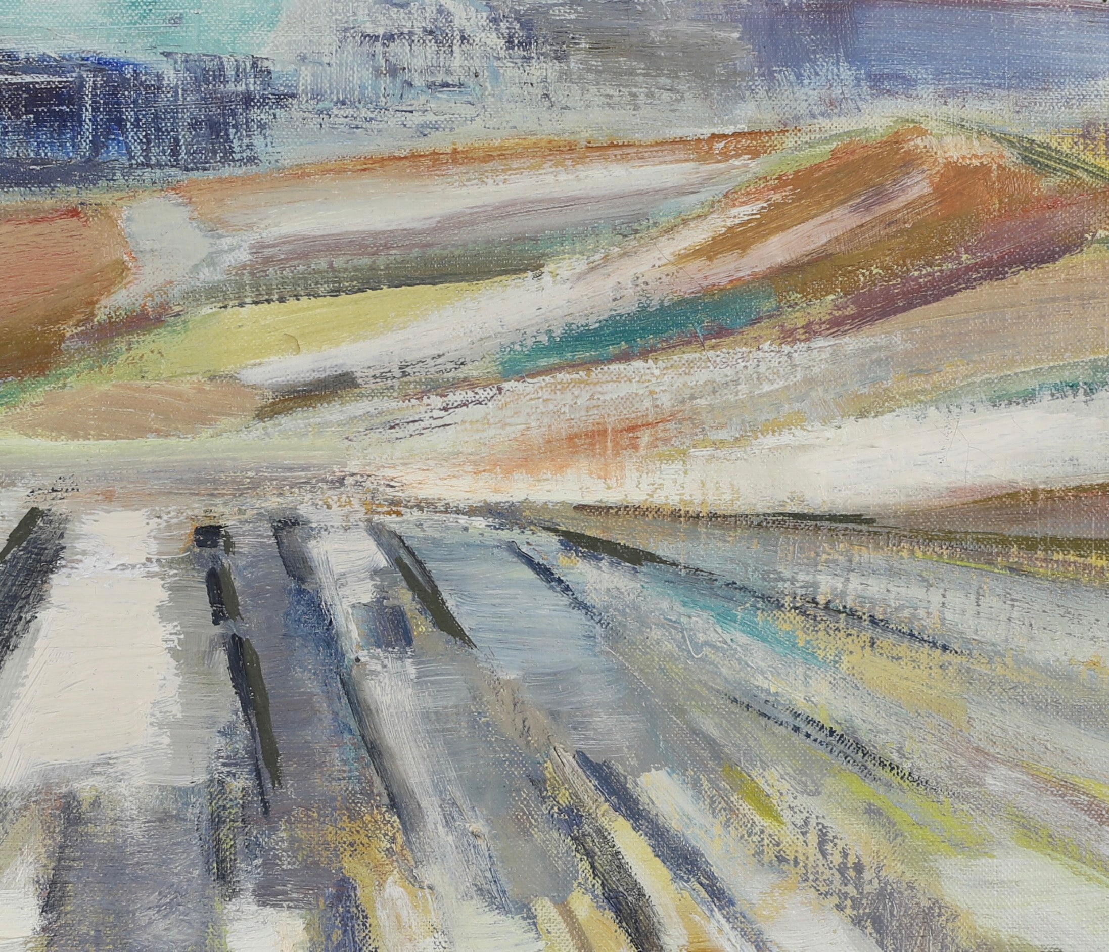 Vintage Mid Century Oil Painting By A A Jönsson Sweden