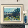 Load image into Gallery viewer, Vintage Mid Century Landscape Painting By I Walterström Sweden