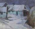 Load image into Gallery viewer, Mid Century Winterscape Oil Painting By E Selander Sweden 1952