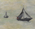 Load image into Gallery viewer, Mid Century Original Sailboat Oil Painting From Sweden