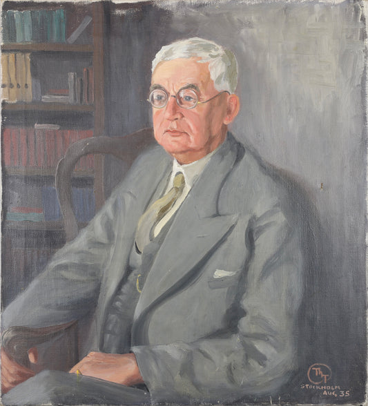 Vintage Original Man's Portrait From Sweden 1935