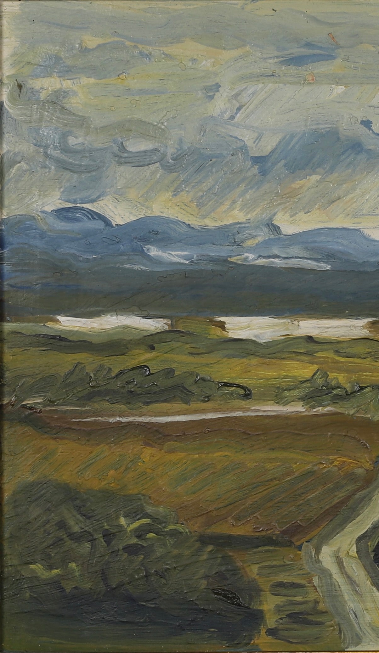 Mid Century Oil Painting from Sweden By T Carlsson