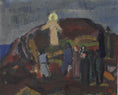 Load image into Gallery viewer, Mid Century Original Oil Painting from Sweden 1953