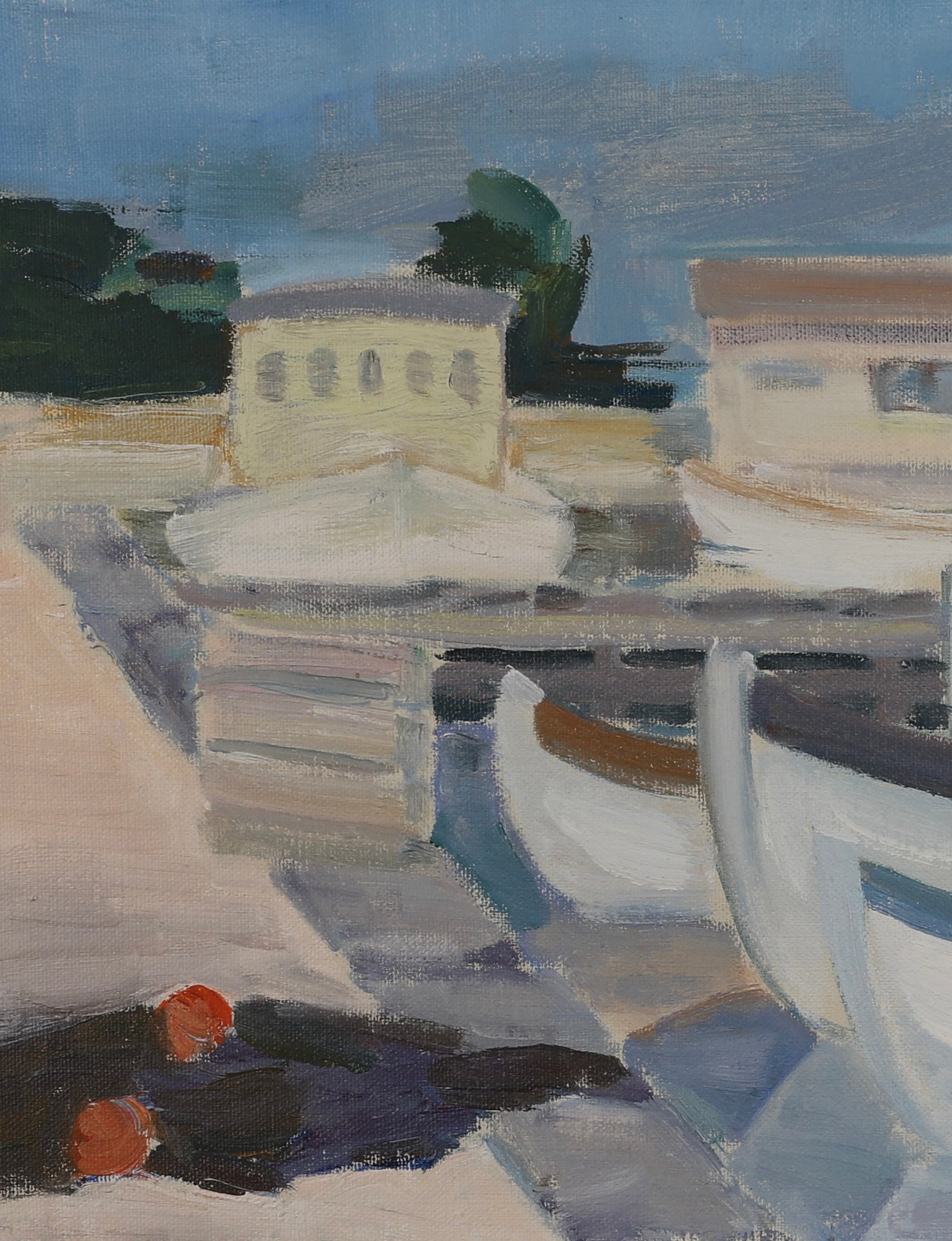 Vintage Mid Century Oil Painting By A A Jönsson Sweden