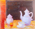 Load image into Gallery viewer, Striking Mid Century Still Life Oil Painting A Eres Sweden