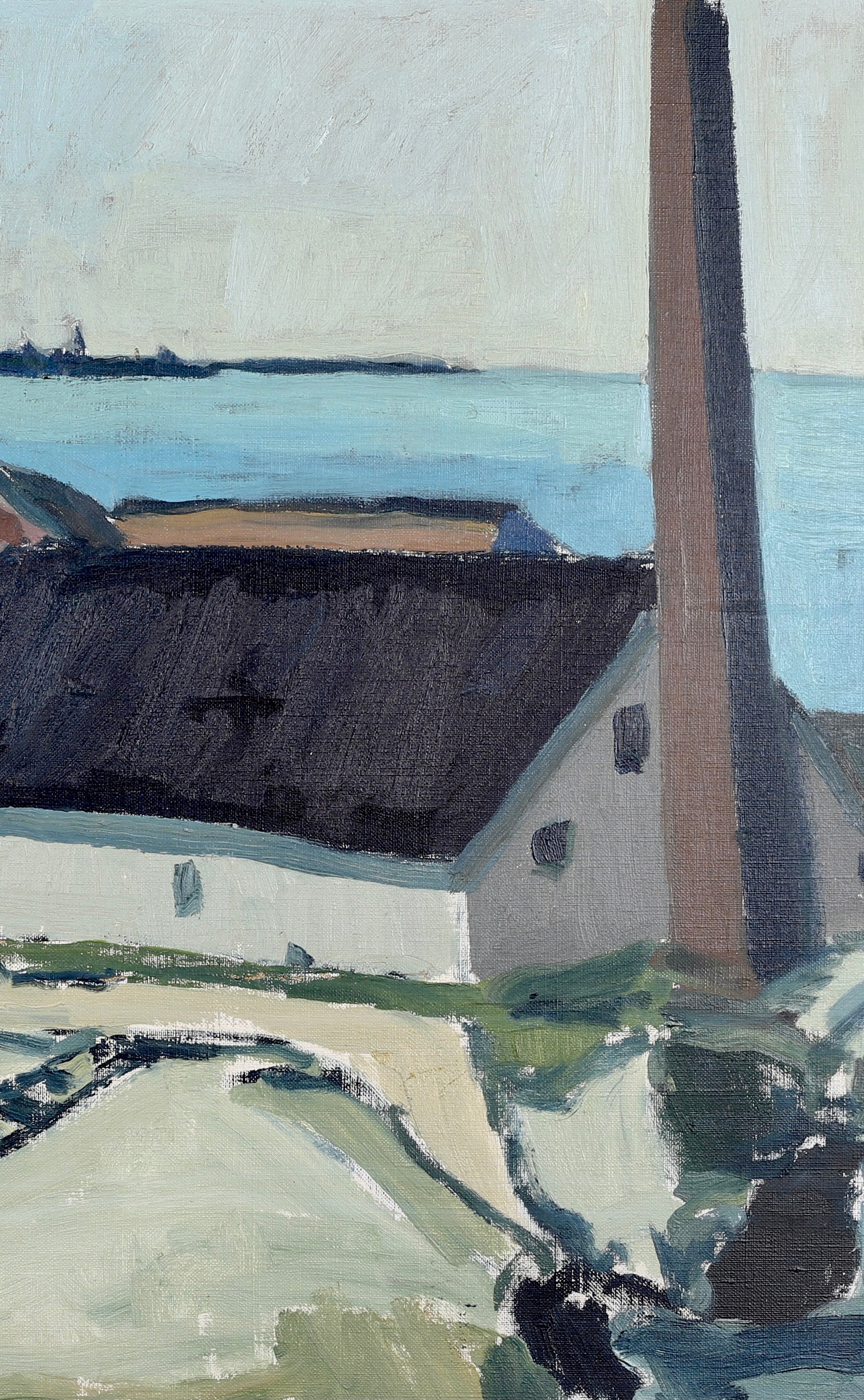 Vintage Mid Century Oil Painting From Sweden by M G Carlsson