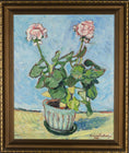 Load image into Gallery viewer, Mid Century Original Still Life Oil Painting Dated 1946 From Sweden