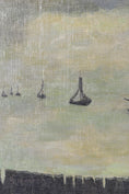 Load image into Gallery viewer, Mid Century Original Sailboat Oil Painting From Sweden