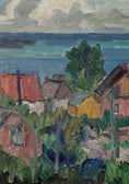 Load image into Gallery viewer, Mid Century Original Landscape Oil Painting By K Ohlsson Sweden
