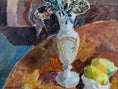 Load image into Gallery viewer, Mid Century Original Still Life Oil Painting By H Lindblad From Sweden 1950