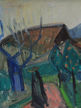 Load image into Gallery viewer, Mid Century Original Oil Painting From Sweden by Stig Kjellin
