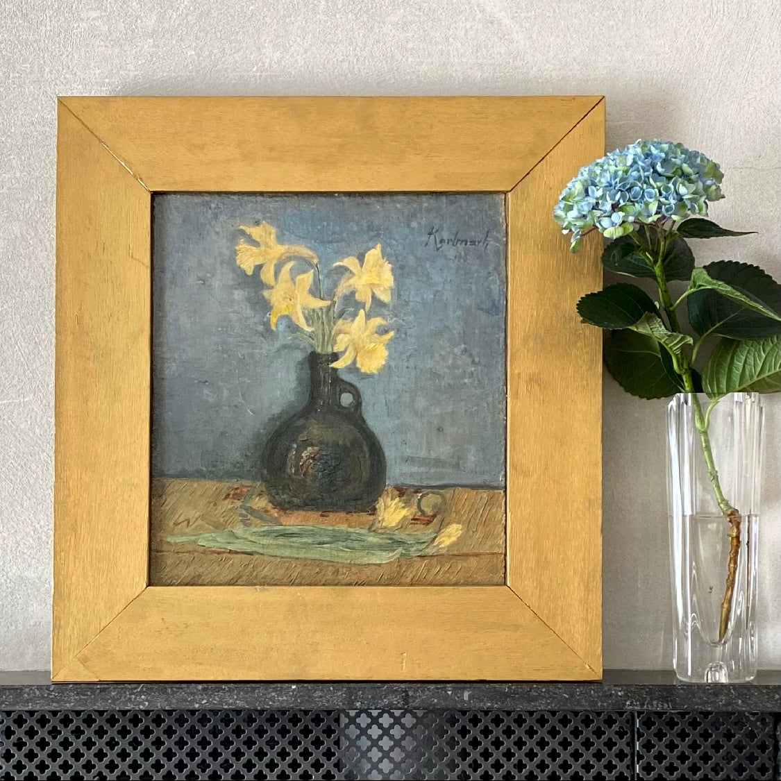 Mid Century Original Still Life By G Karlmark Sweden