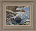 Load image into Gallery viewer, Mid Century Seascape Oil Painting By L Smidt Sweden