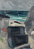 Load image into Gallery viewer, Vintage Mid Century Seascape Oil Painting By C Berndtsson Sweden