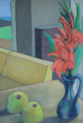 Load image into Gallery viewer, Mid Century Mod Vintage Still Life Oil Painting From Sweden
