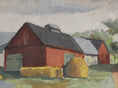 Load image into Gallery viewer, Vintage Mid Century Landscape Painting By W Rydberg Sweden