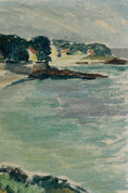 Load image into Gallery viewer, Mid Century Vintage Seascape Oil Painting From Sweden 1949