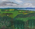 Load image into Gallery viewer, Colorful Original Vintage Mid Century Oil Painting From Sweden