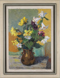 Load image into Gallery viewer, Original Oil Painting Vintage Still Life By G Berlin Sweden