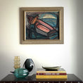 Load image into Gallery viewer, Mid Century Figurative Original Oil Painting From Sweden
