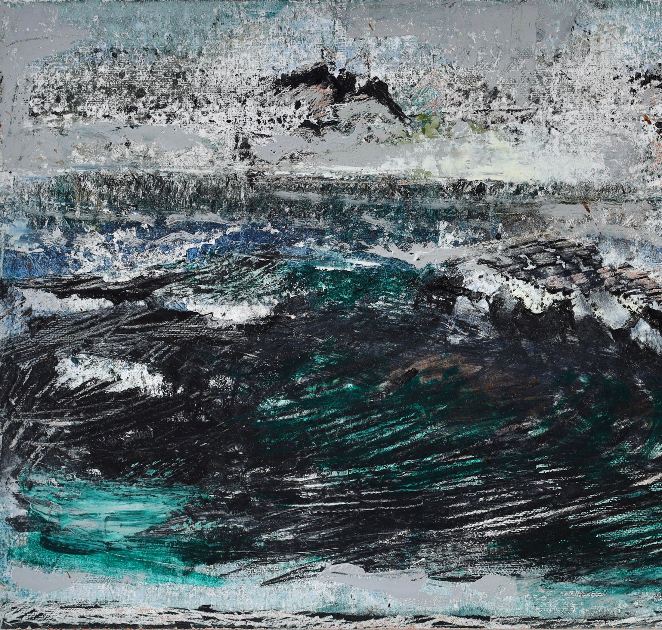 Vintage Seascape Oil Painting From Sweden By Erik Emanuelsson