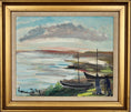 Load image into Gallery viewer, Mid Century Original Oil Painting L Zelig Sweden