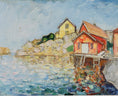 Load image into Gallery viewer, Mid Century Original Oil Painting From Sweden by K Norman