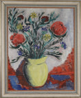 Load image into Gallery viewer, Vintage Mid Century Still Life Floral Oil Painting from Sweden