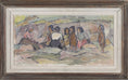 Load image into Gallery viewer, Mid Century Coastal Oil Painting By S Olsson Sweden