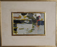 Load image into Gallery viewer, Mid Century Abstract Oil Painting By G Johnsson Sweden