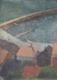 Load image into Gallery viewer, Mid Century Coastal Oil Painting from Sweden By S Holmquist